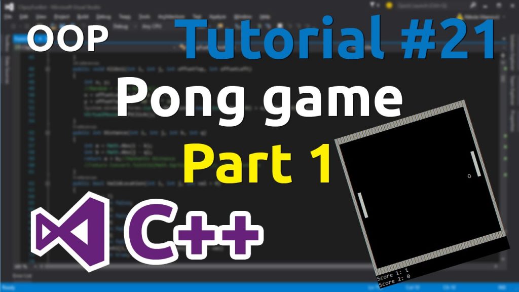 How to design and develop a Simple Pong Game in c++