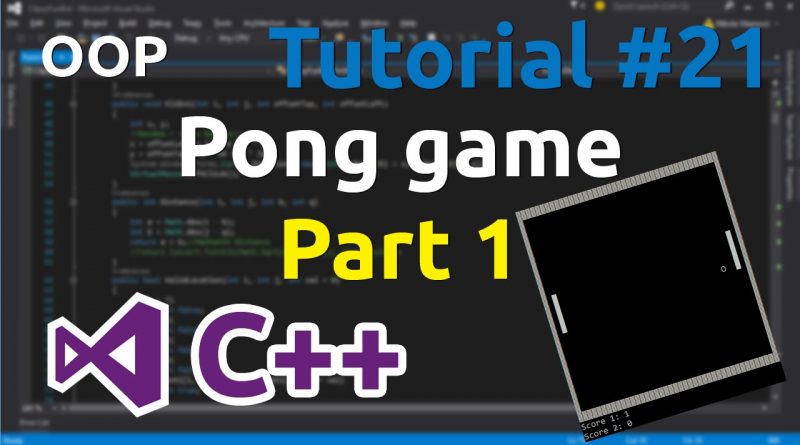 How to design and develop a Simple Pong Game in c++