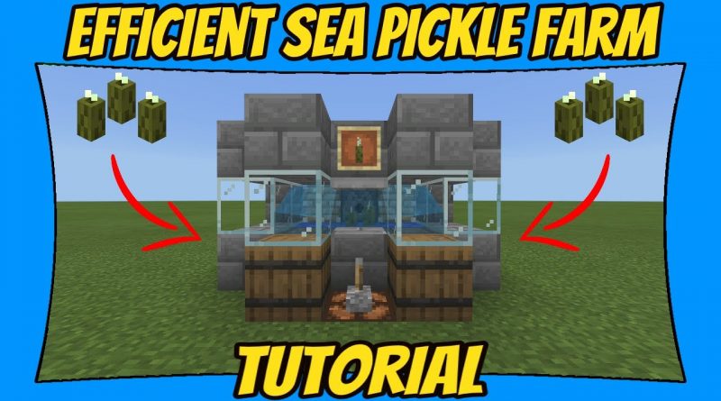 Efficient Sea Pickle Farm Tutorial [Minecraft Bedrock