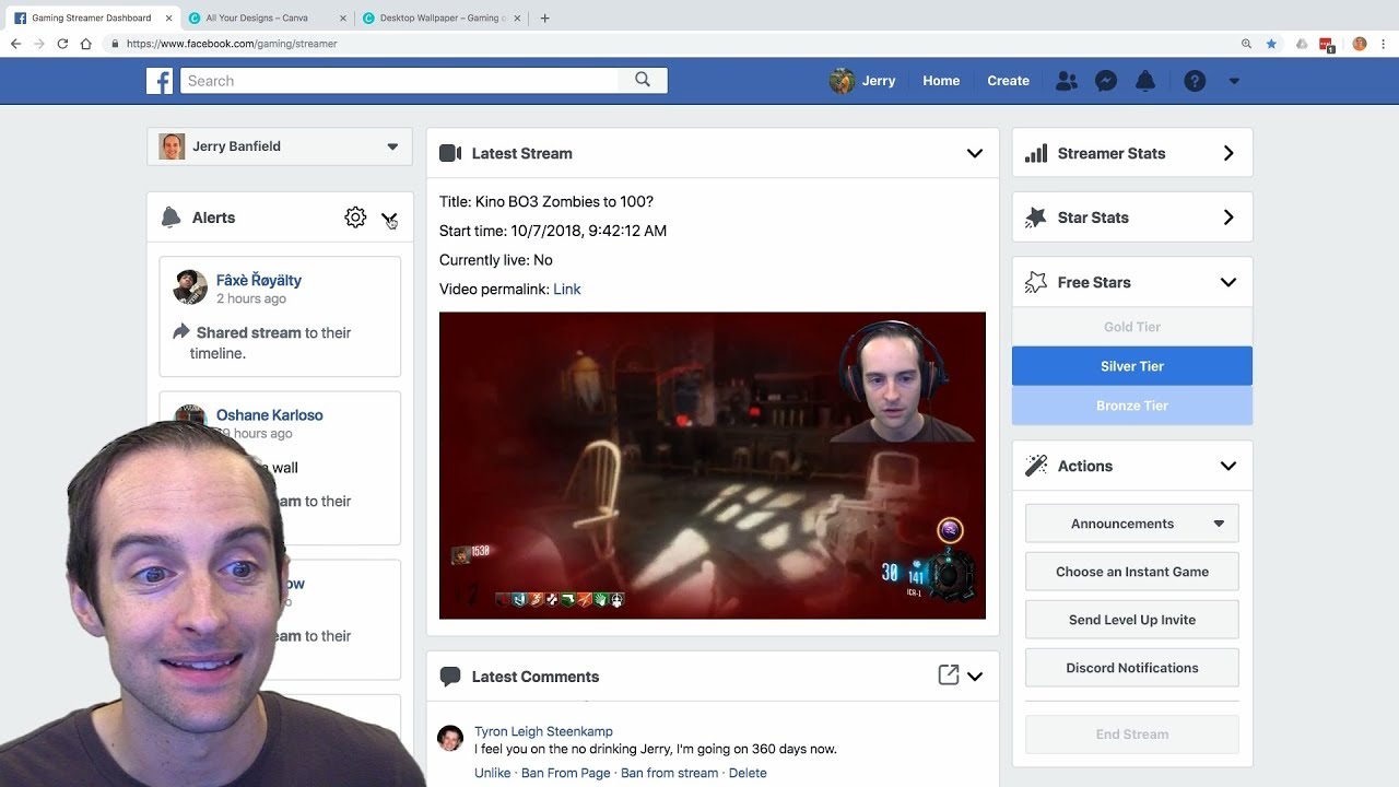 Facebook Gaming Streamer Dashboard Tutorial FB Gaming Course 2019