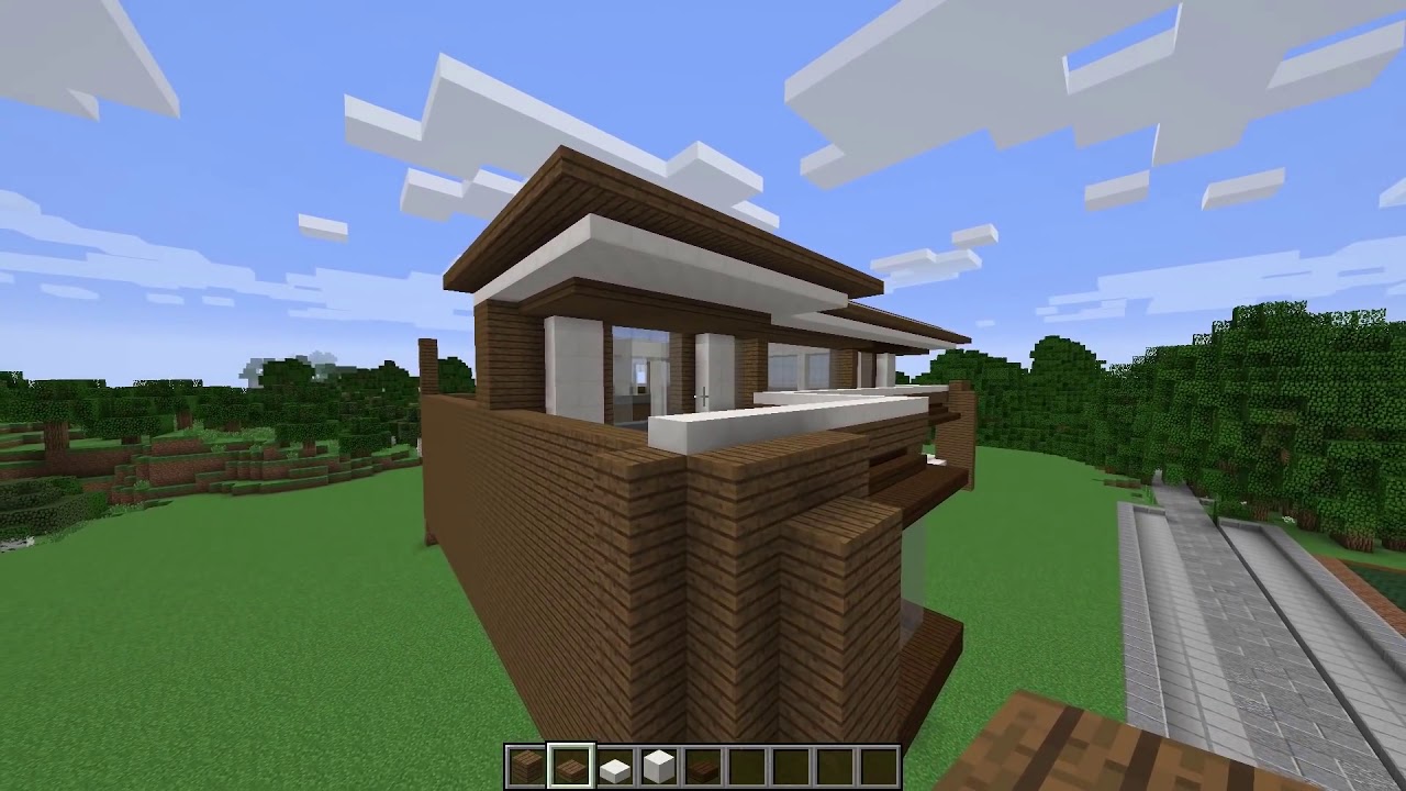 Minecraft Modern House Roof
