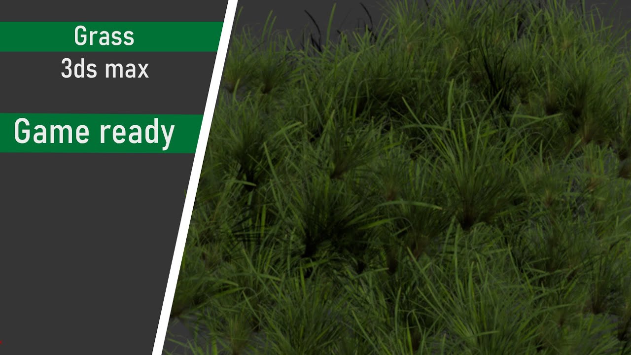 How to create Game ready Grass 3ds max tutorial Game Designers Hub