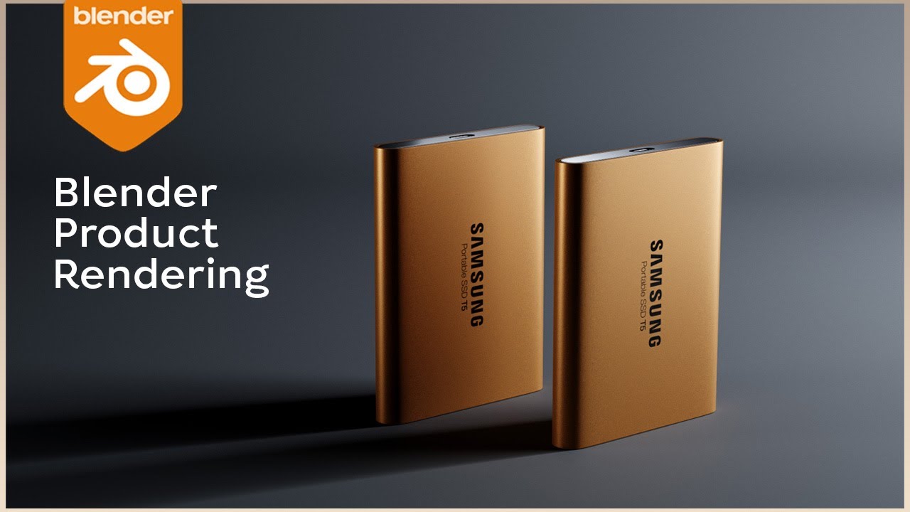Blender 3D Product Modeling Lighting And Rendering Samsung SSD Game