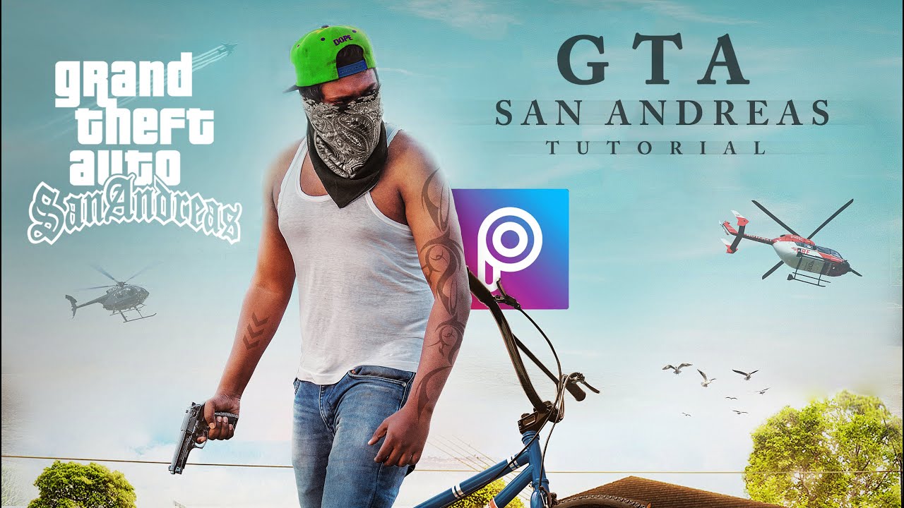 Picsart GTA San Andreas Game Poster Editing Tutorial GTA 6 Game