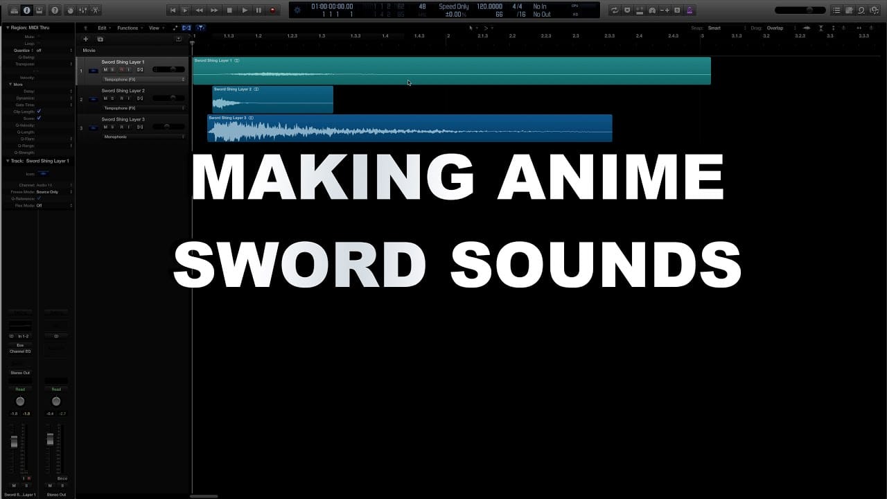 Video Game Sound Design Tutorial Making Anime Sounds Epic Sword