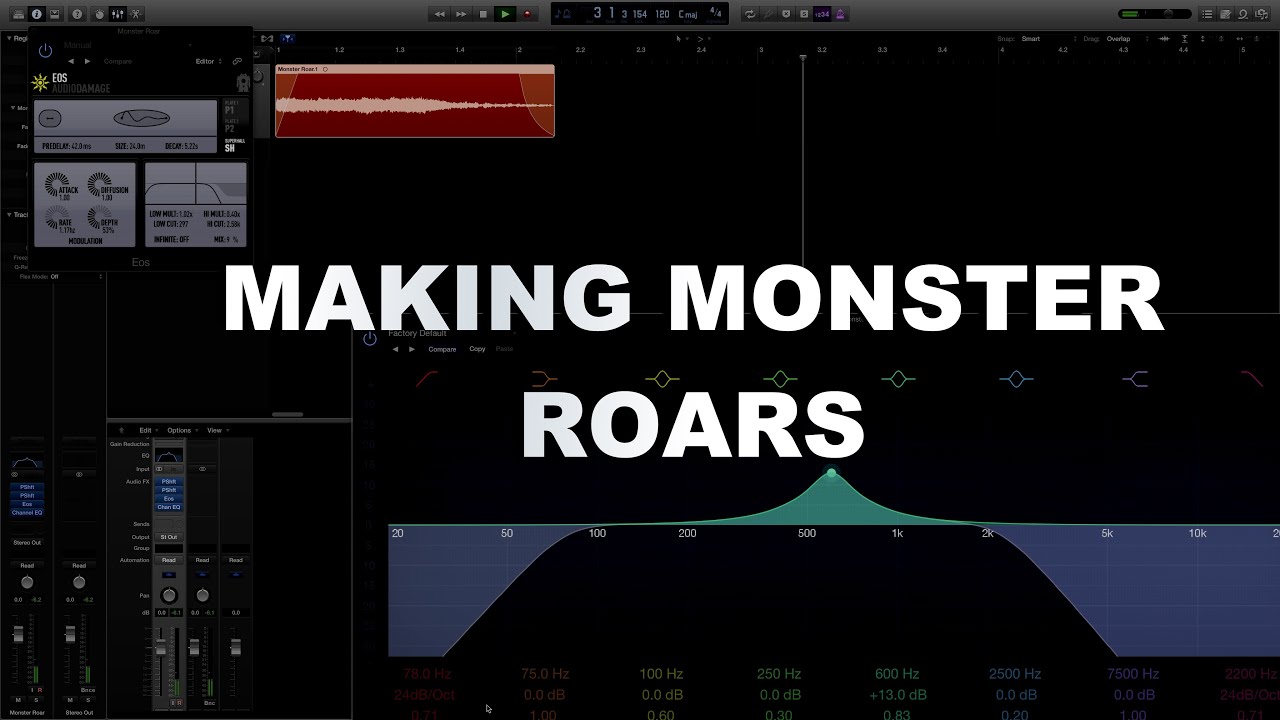 Video Game Sound Design Tutorial Making Monster Sounds Part 2